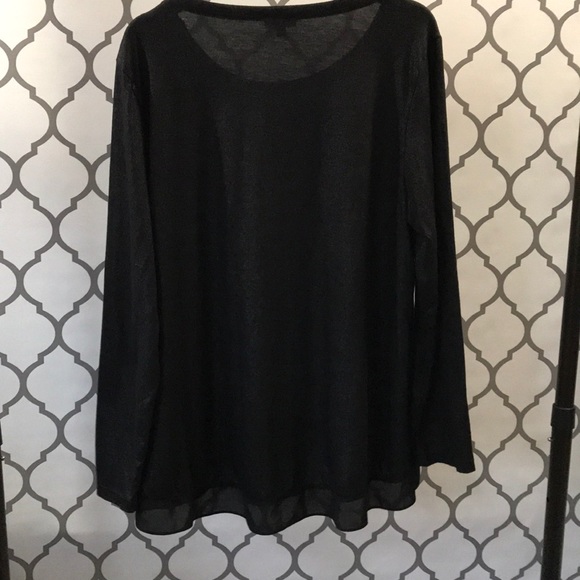 Jones NY Stunning Black Top - Picture 4 of 4